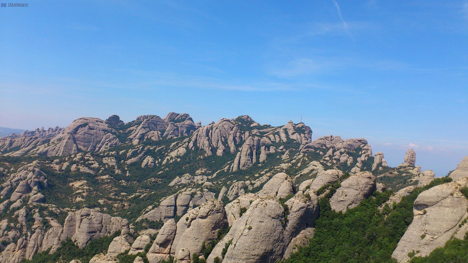 Vista panoramica de Montserrat des d