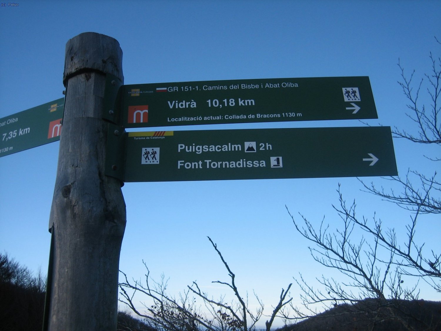Inici del cami al Puigsacalm per la font Tornadissa.