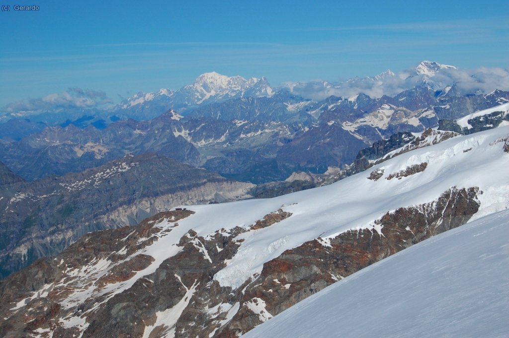 Mont Blanc y Gran Combin.