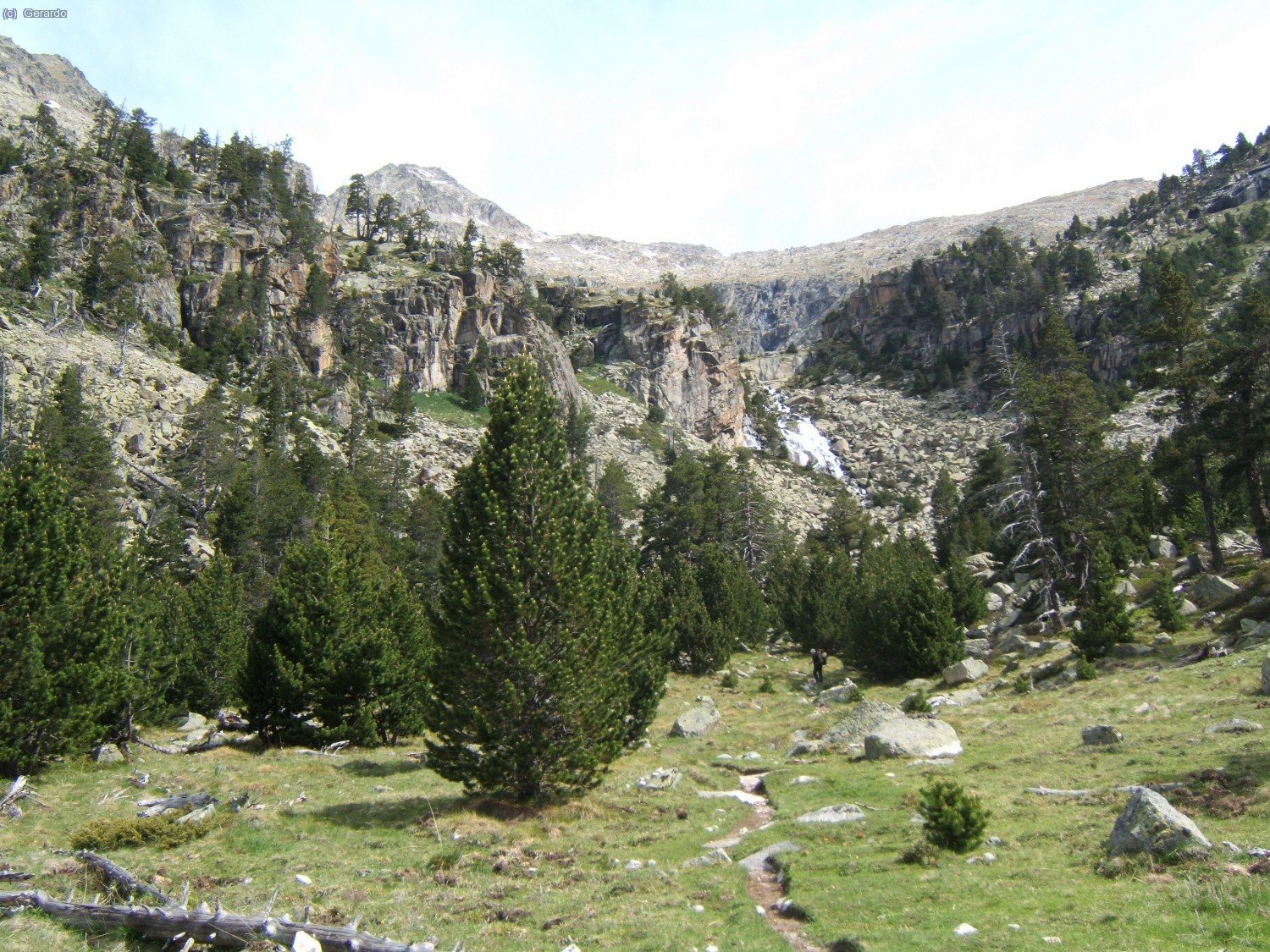 La parte baja del valle de Coronas.