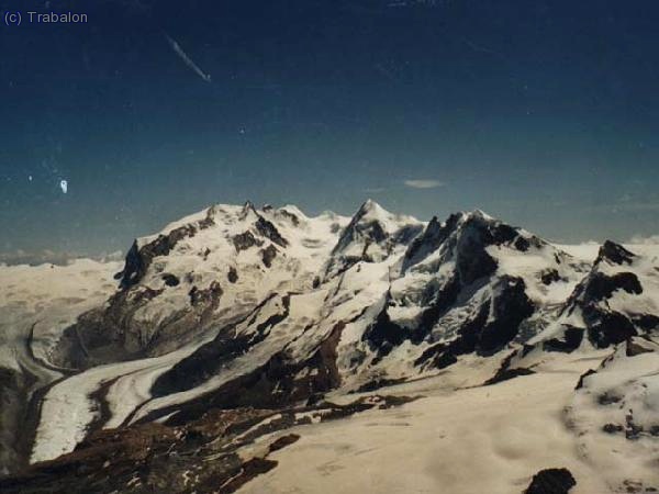 Macizo de Monte Rosa desde cima