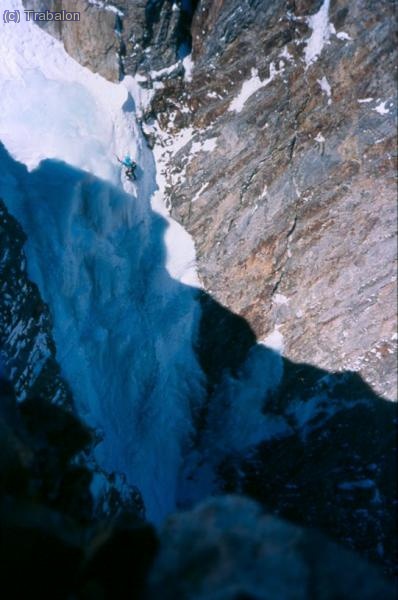 Foto sacada de internet de la cascada desde el Pitón Carré