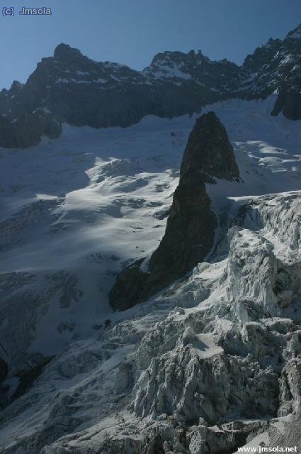 Algunes de les vistes que teniem durant les reunions... impressionants glaceres!