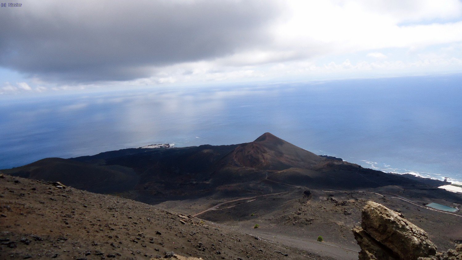 El darrer volcà de la ruta, el Teneguía; darrera erupció terrestre a Espanya (1.971).