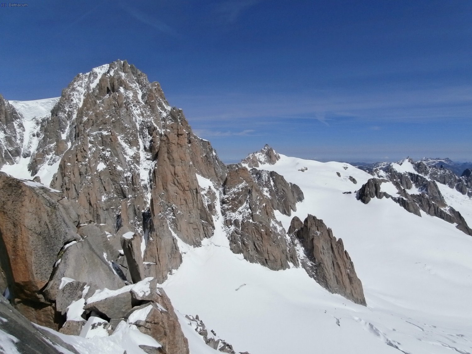 Ja al cim, Mont Blanc de Tacul i al fons l