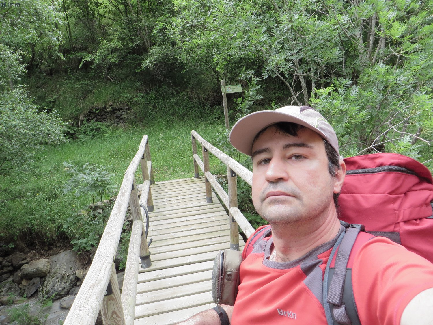 Cruzando el Río de Tavascán.