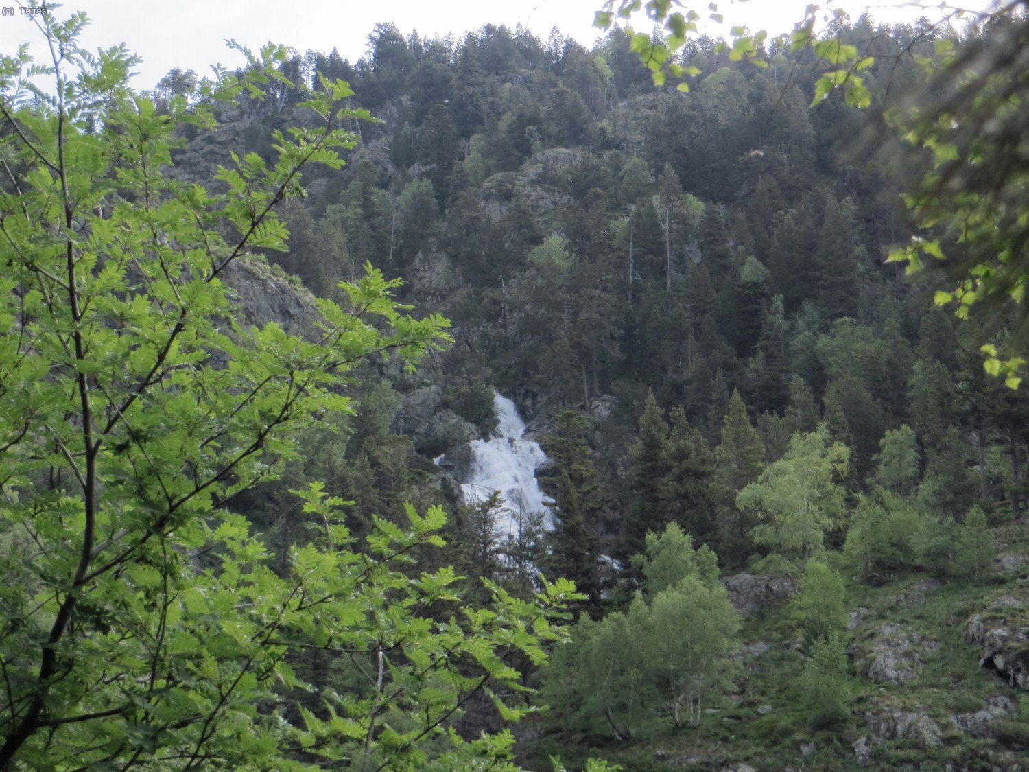 Cascadas en la subida a La Pleta de Guelossos