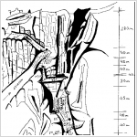 6- Canal del Riambau. 70º o A1, 4+, 720 m. MD.)