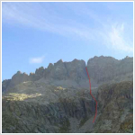 Chimenea de acceso a la brecha por donde subimos)