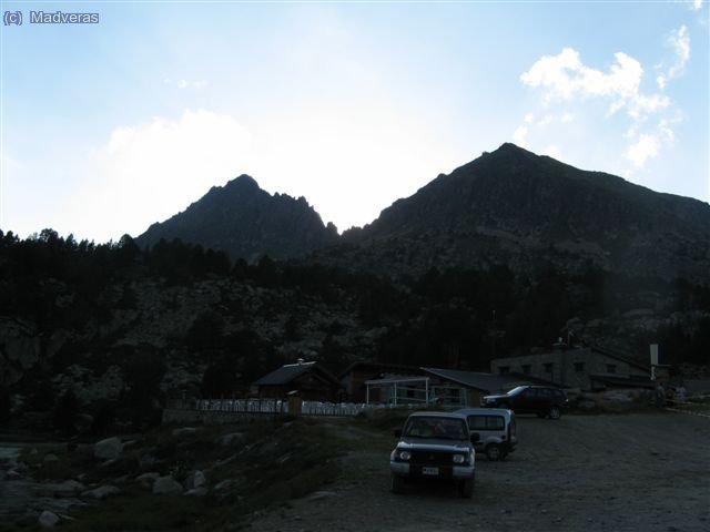 Vista de la Cresta del Cubil cuando llegamos al anochecer