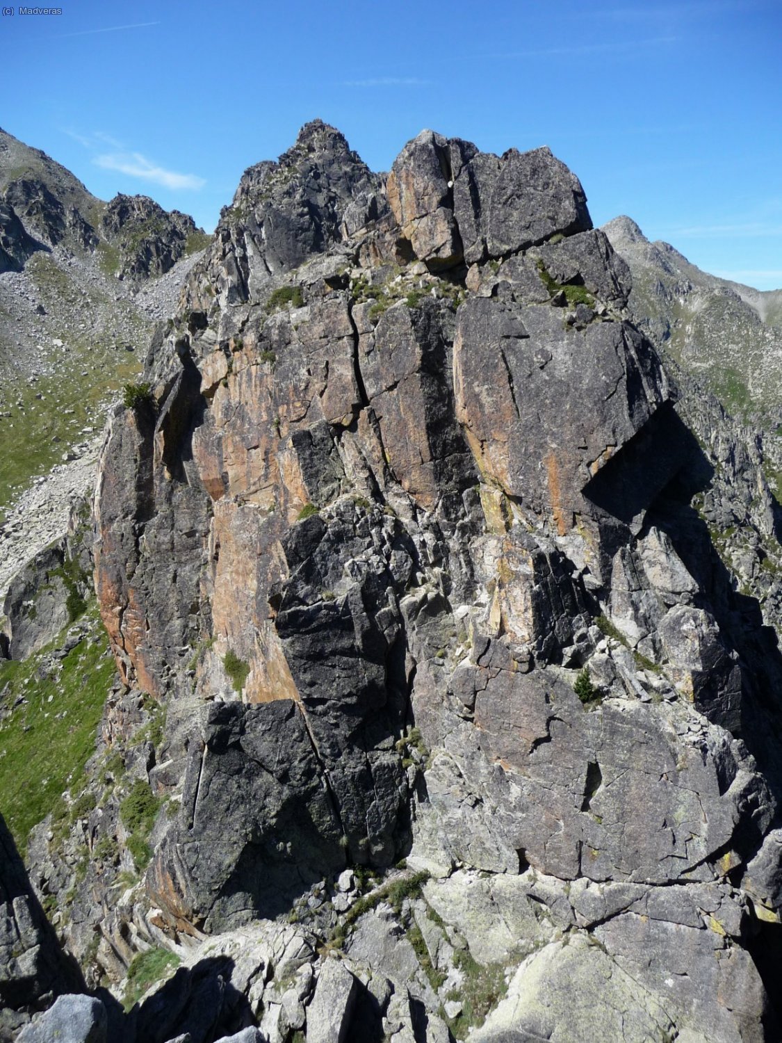 La dent del Gegant, sale un bonito largo de IV / IV+