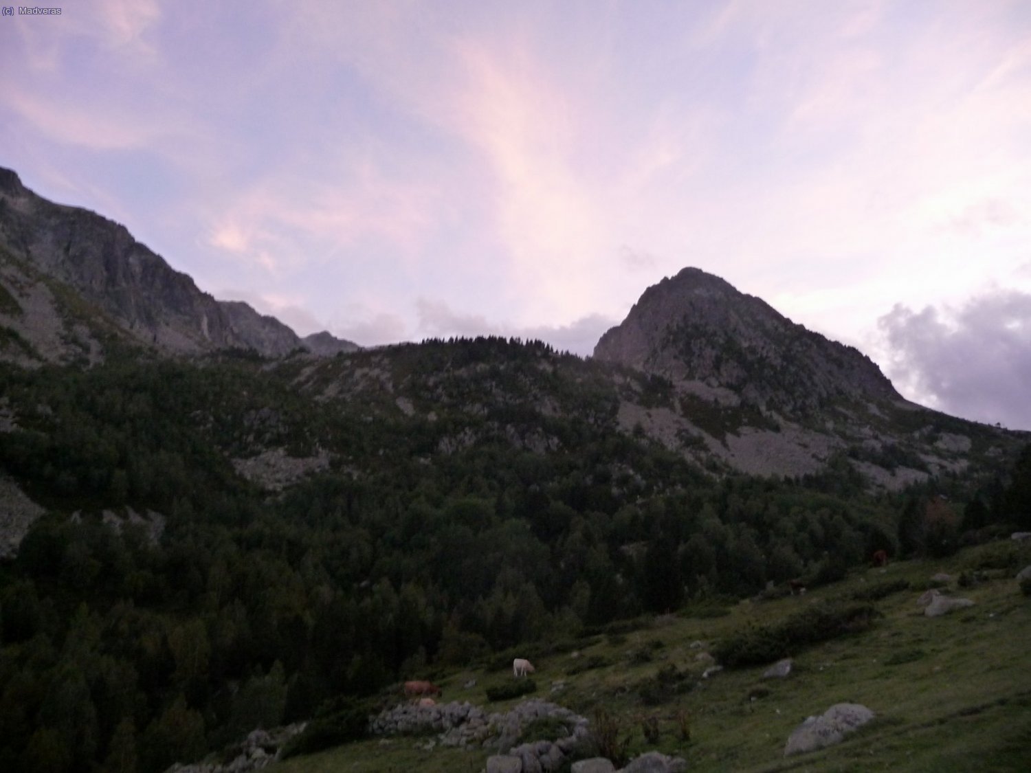 Ultimas luces en el Peiraforca