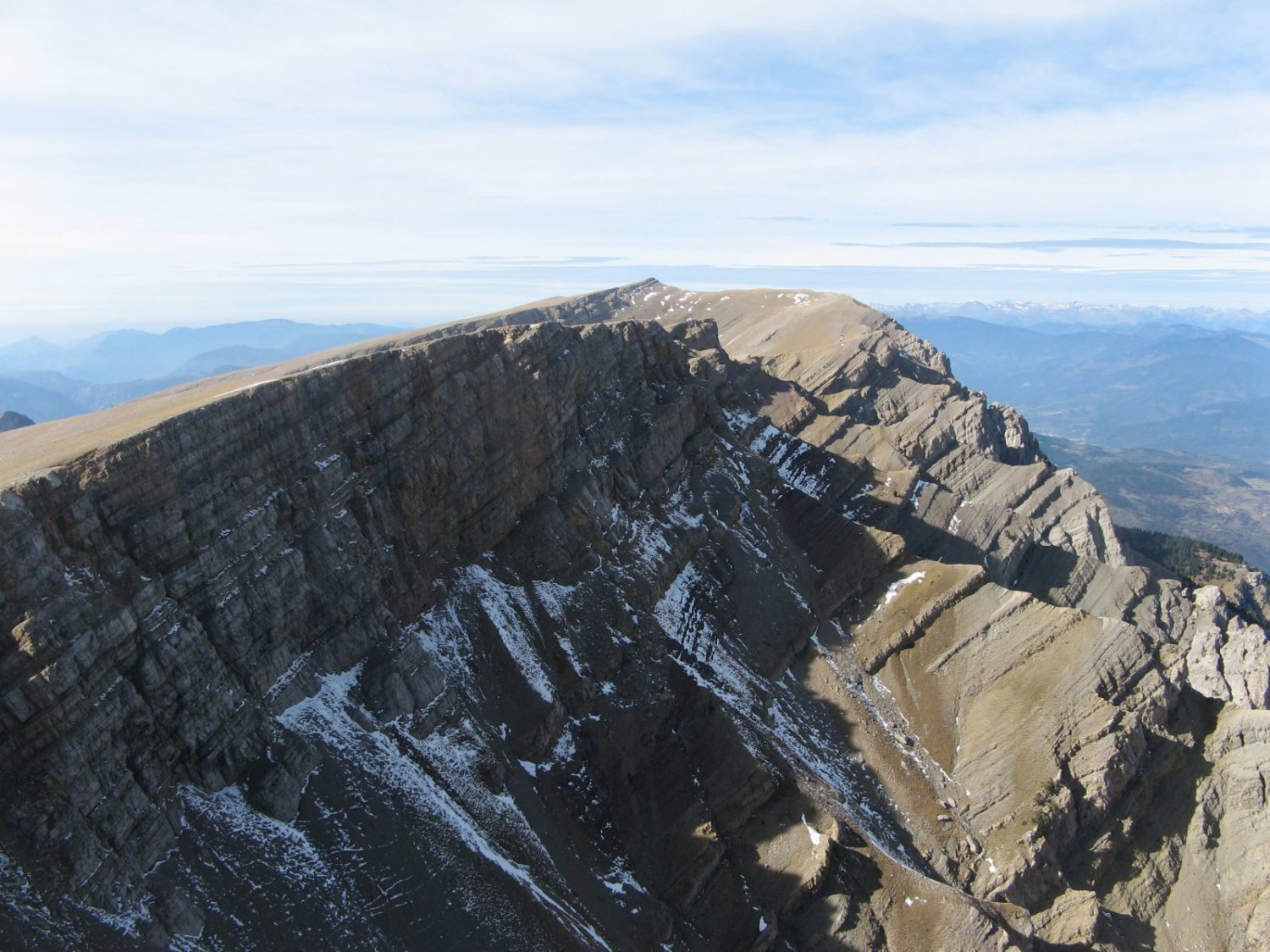 Cara nord del cad&iacute;, amb els cism de la Canal de Cristall i Voltur&oacute;