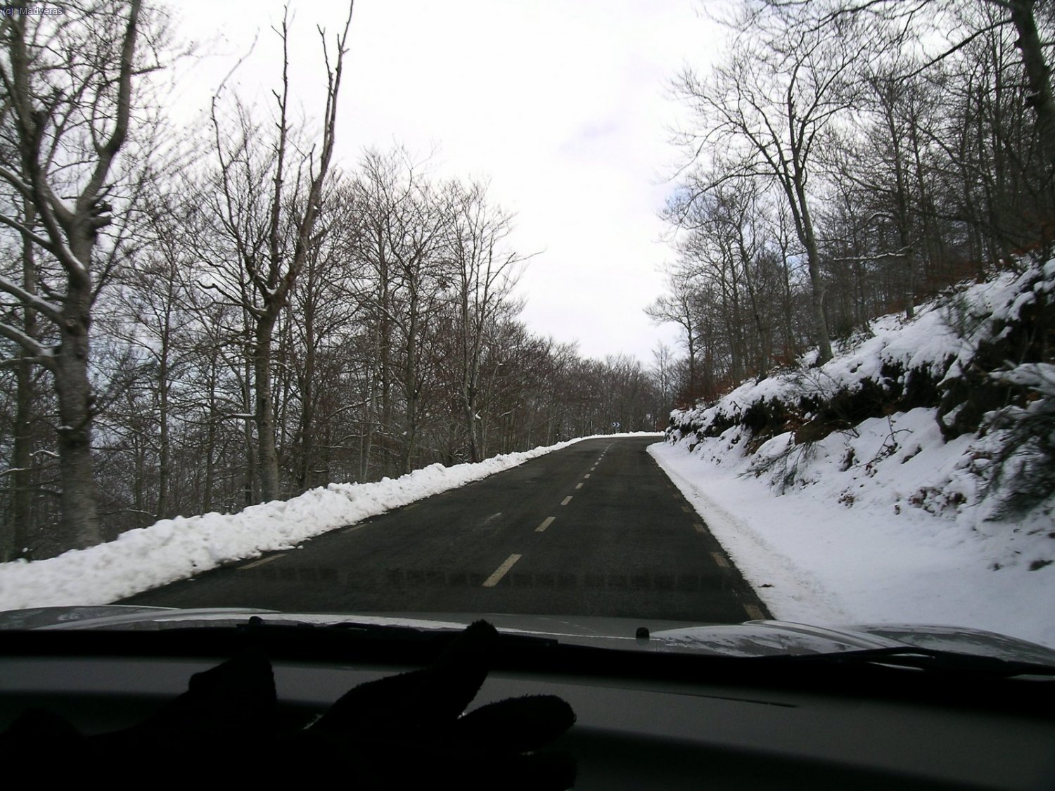 La carretera estaba as&iacute; de preciosa