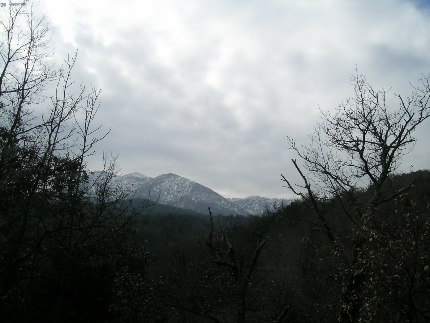 Desde la cerretera ya se ve como est&aacute; de nevado