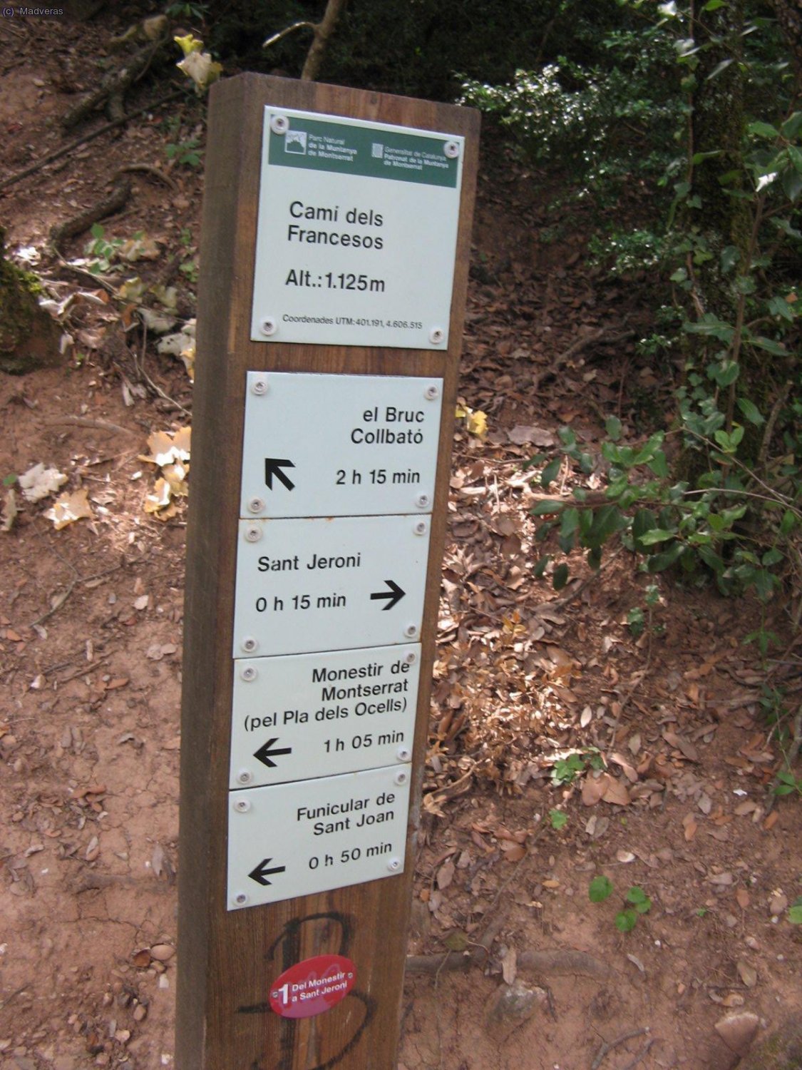 Cuando ya estaba reventao, este cartel me dio animos para seguir hasta arriba