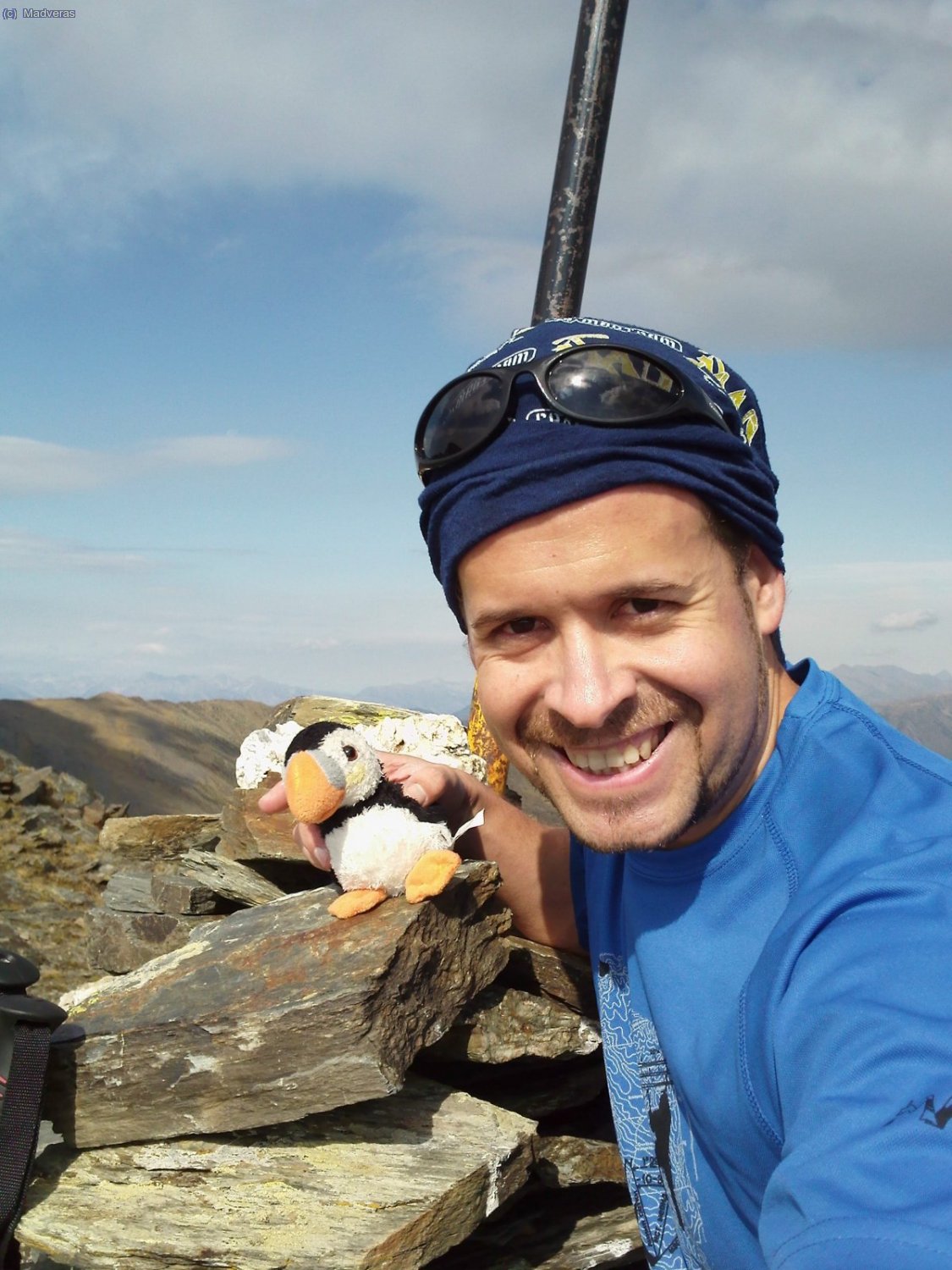 ABT en la cima del Pic de Bassera con mi compi de aventuras Puffy jejejeje