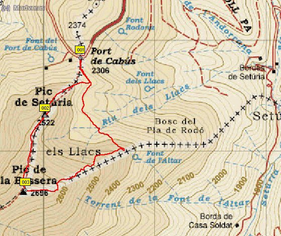 Track del recorrido