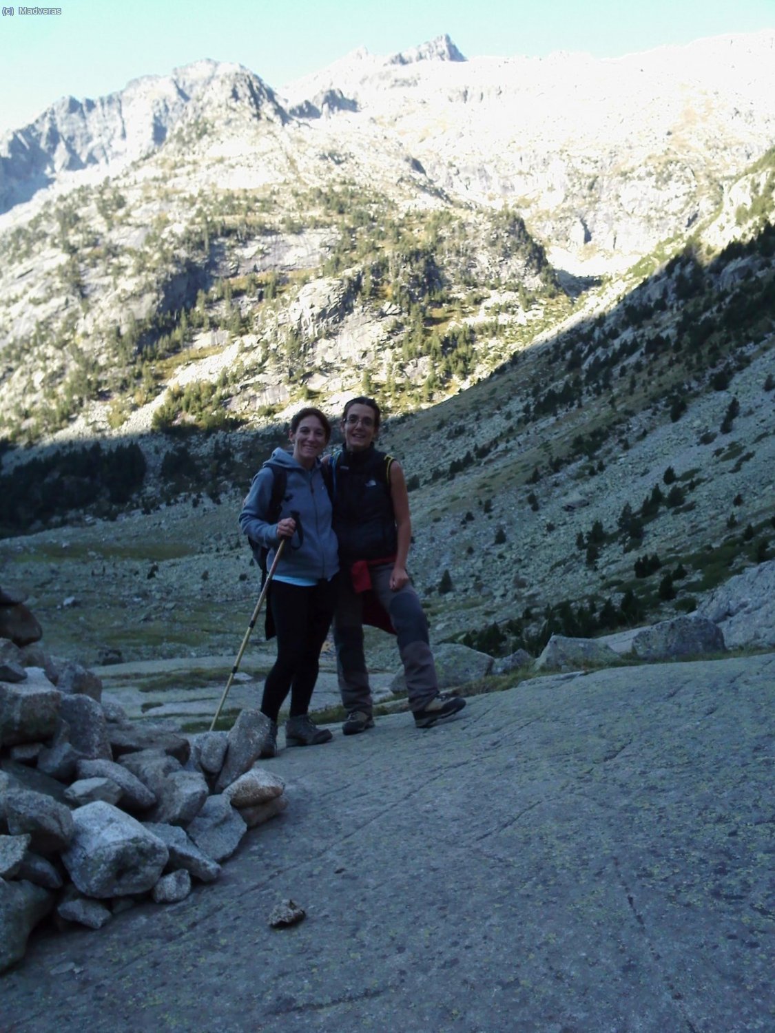 Montse y Elia camino del Ventosa