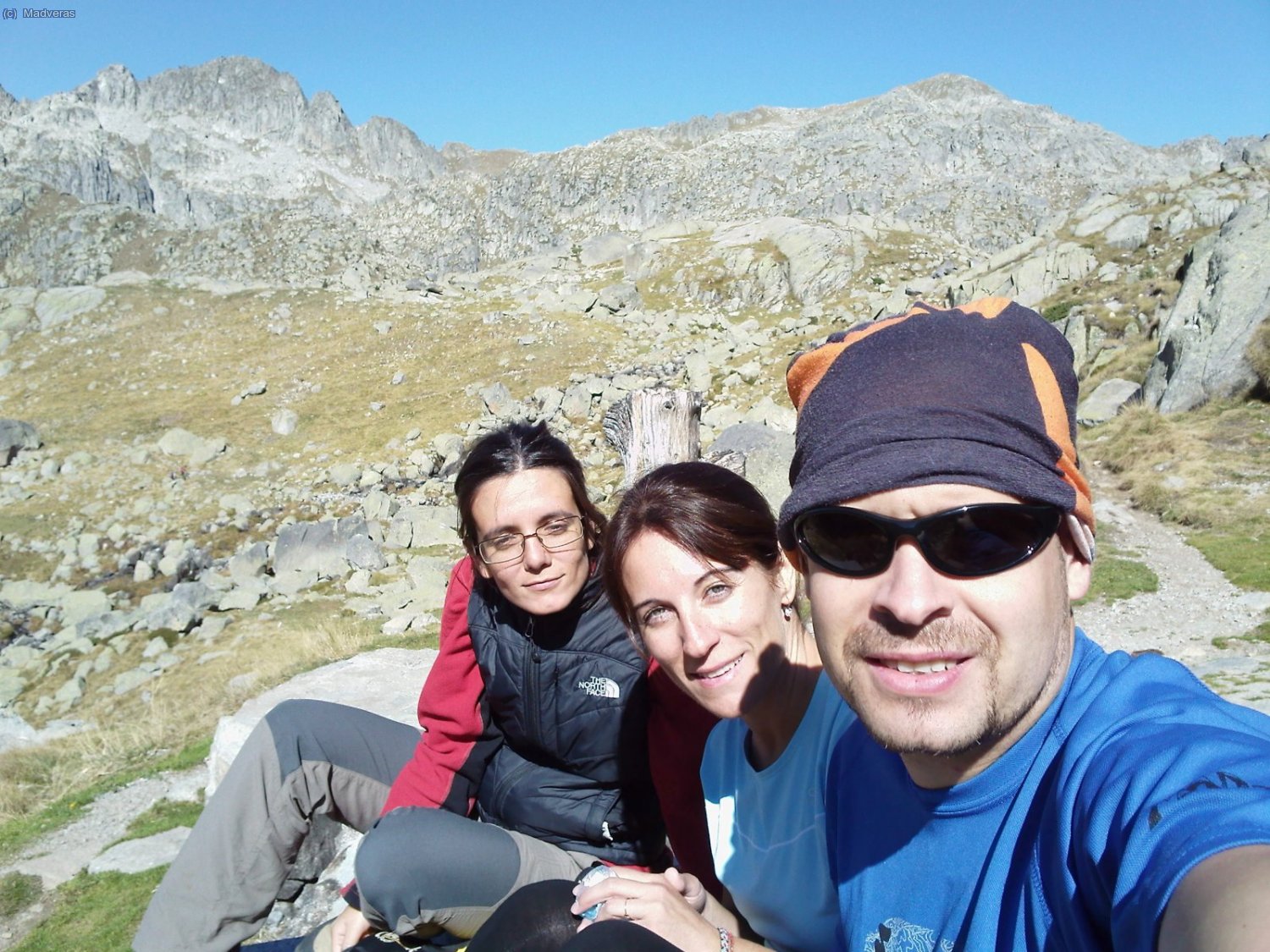 ABT en la terraza del refugio