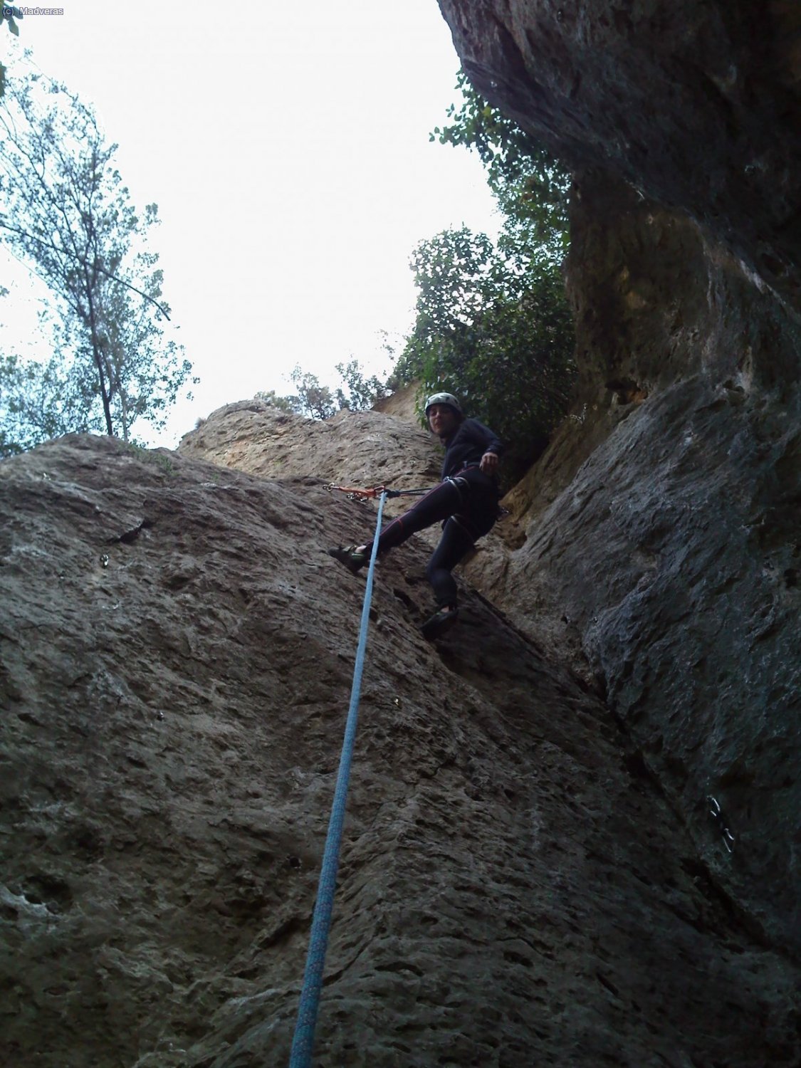 Mar&iacute;a es una utentica lagartijilla escalando :)