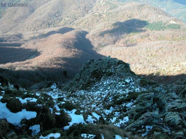 Habia un poquito de nieve en la subida