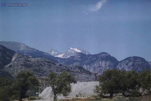 Vista des del cotxe a mida que ens acostavem.