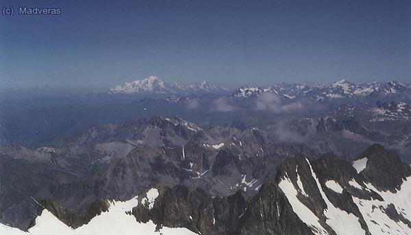 Panoramica del massis del Montblanc des de la Breche Lory