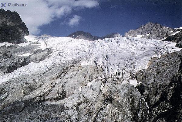 Llengua final del Galcier Blanc.