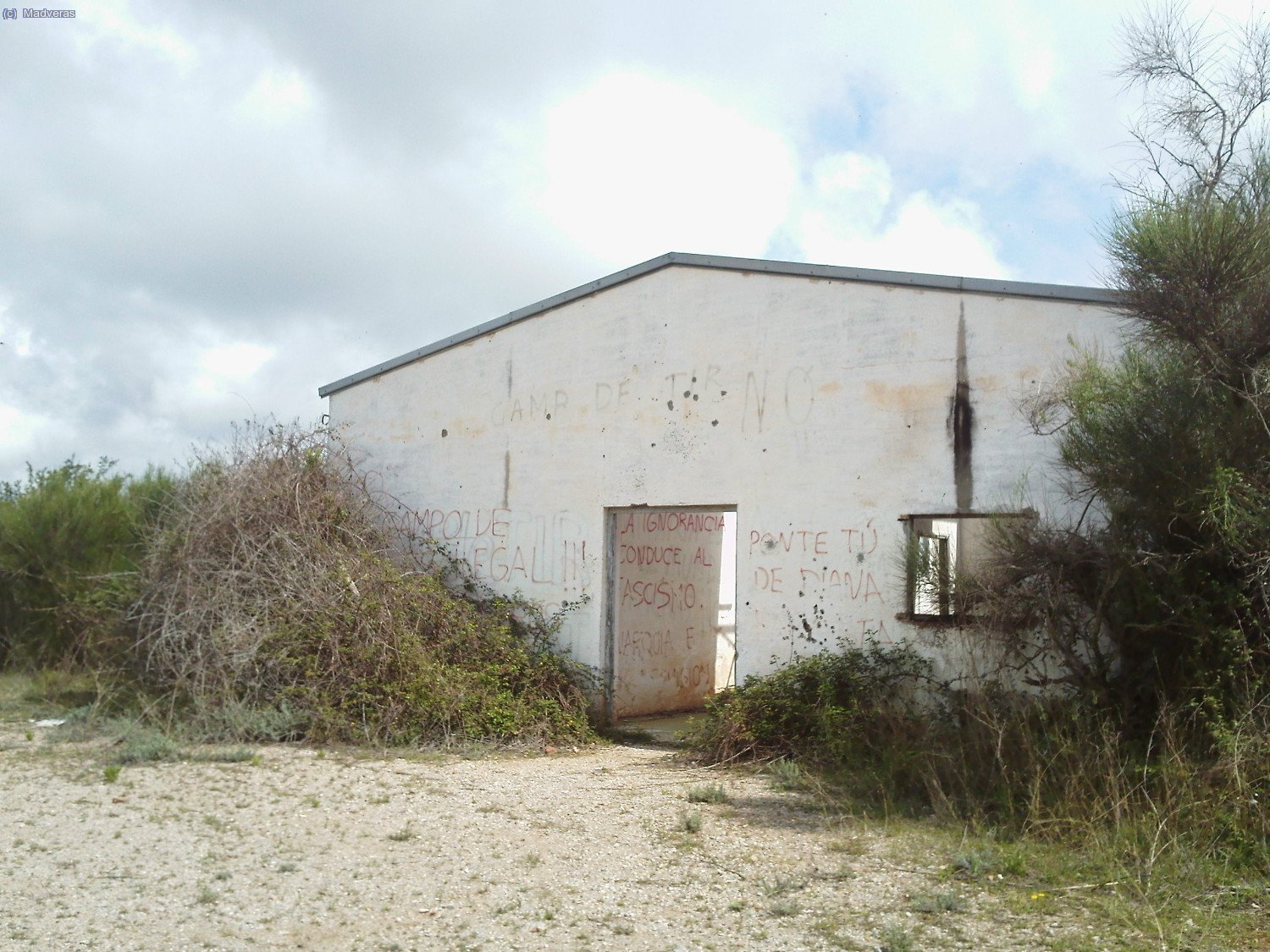 Esta es la antigua caseta del campo de tiro 