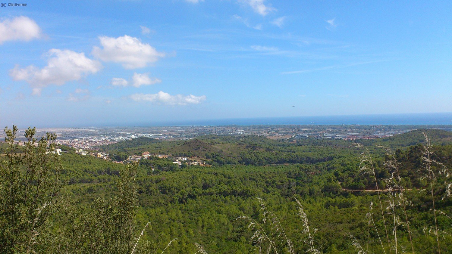 Vistas hacia todo el area del Llobregat
