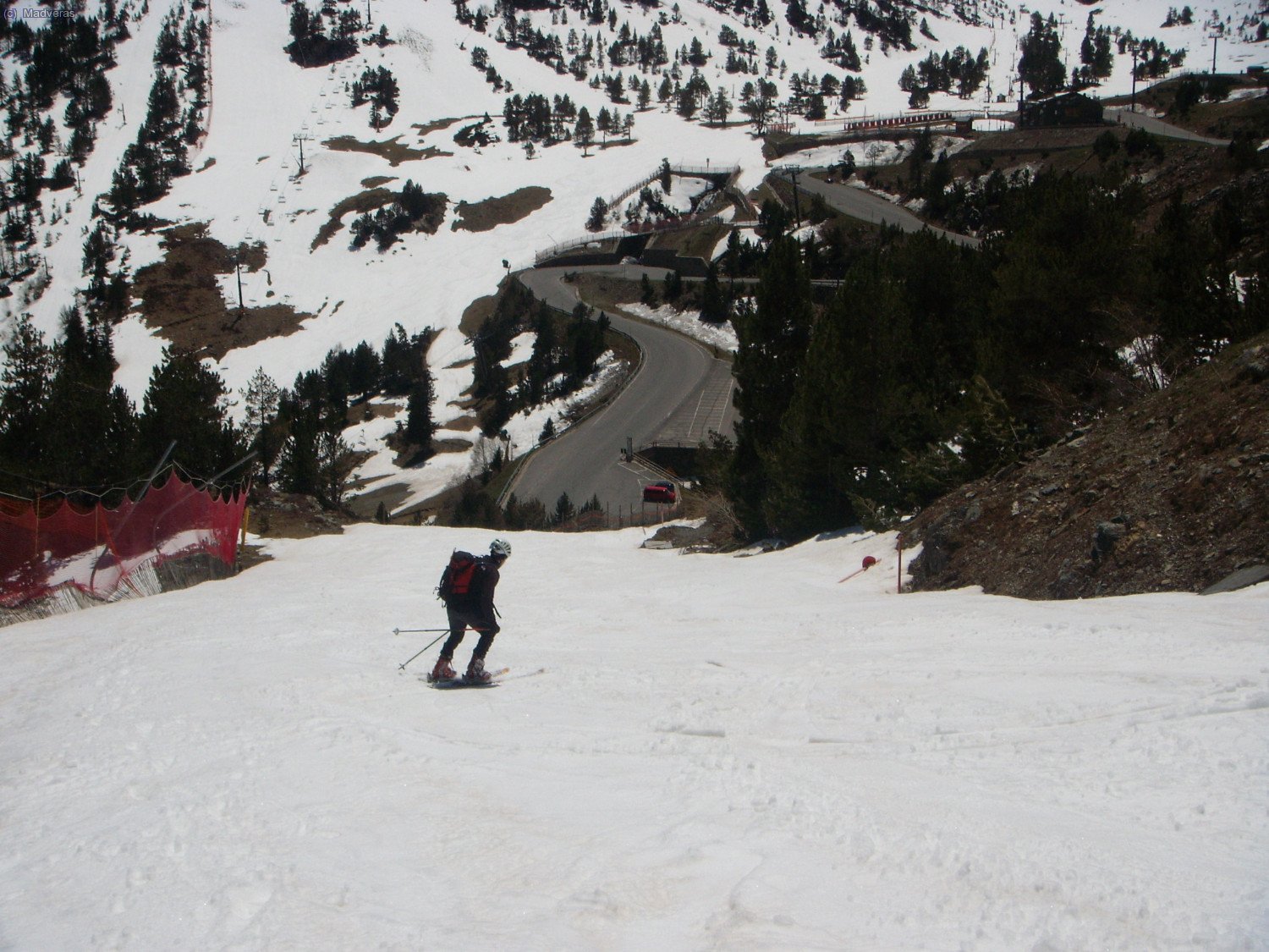 Ultima bajada hasta la furgo, que se ve abajo de todo :) ... que estilaso tengo jajajaja
