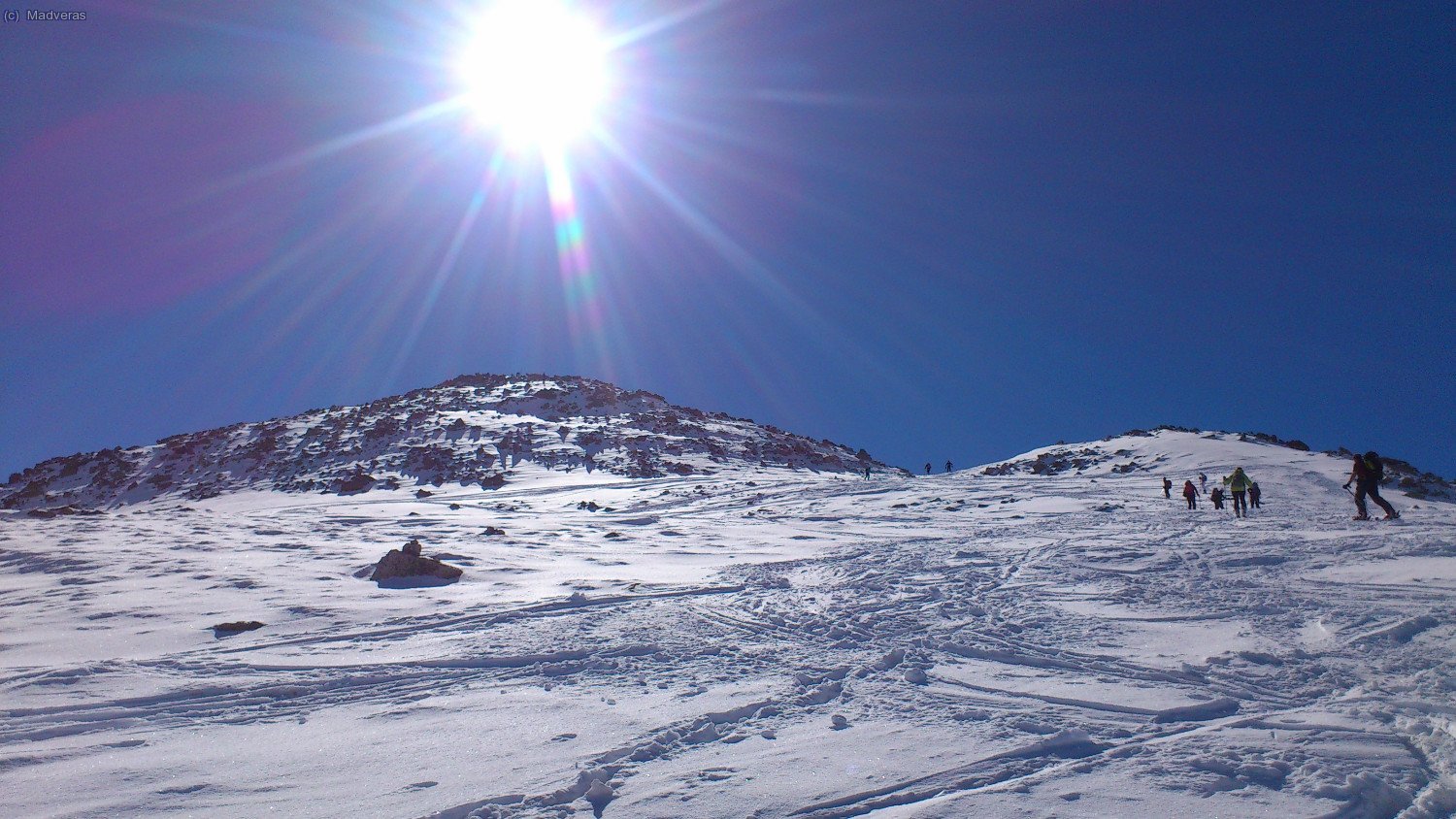 El cim i el coll on deixem els esquís 