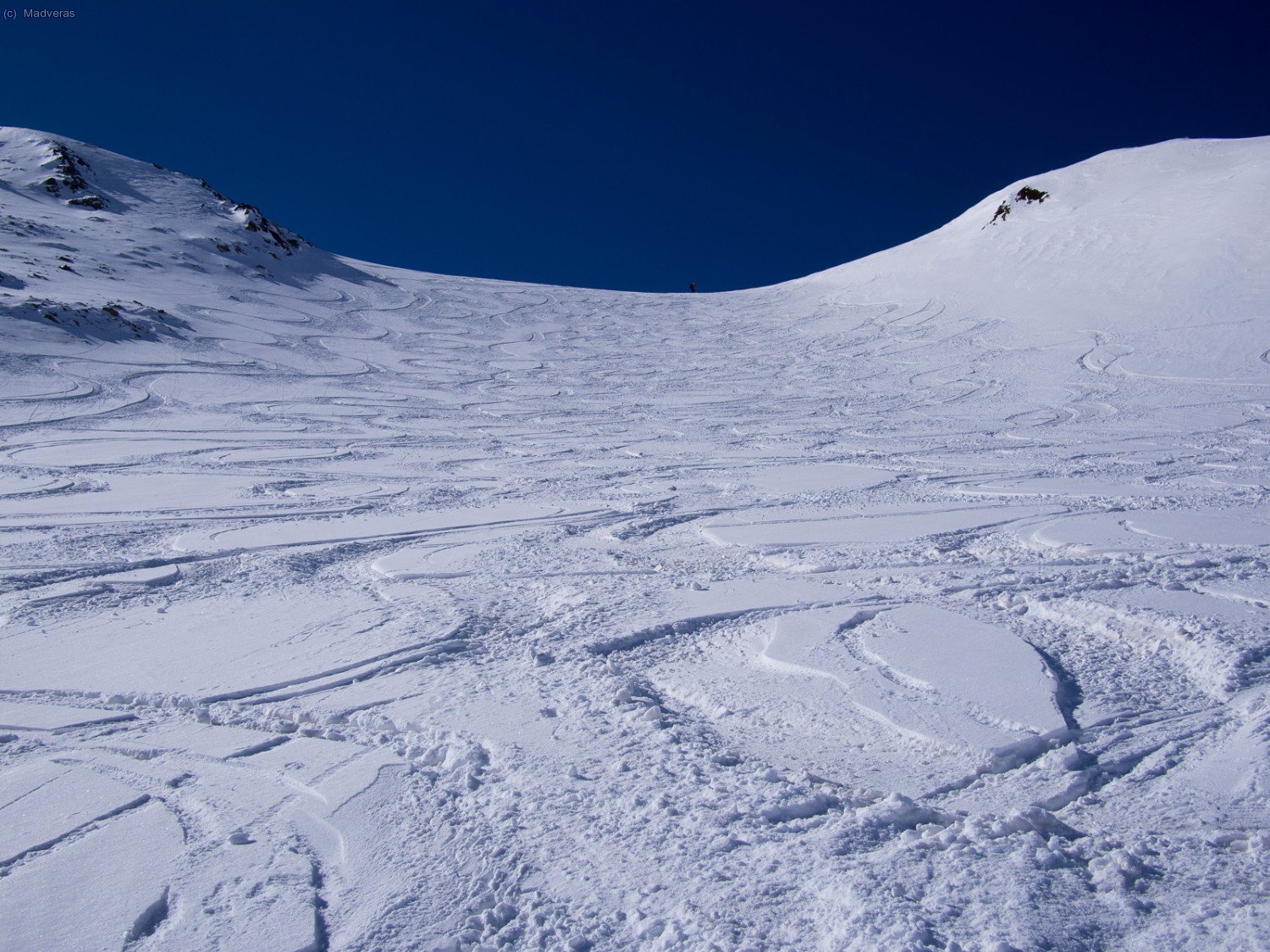 Començo a baixar... soc el puntet que es veu a dalt de tot :)  