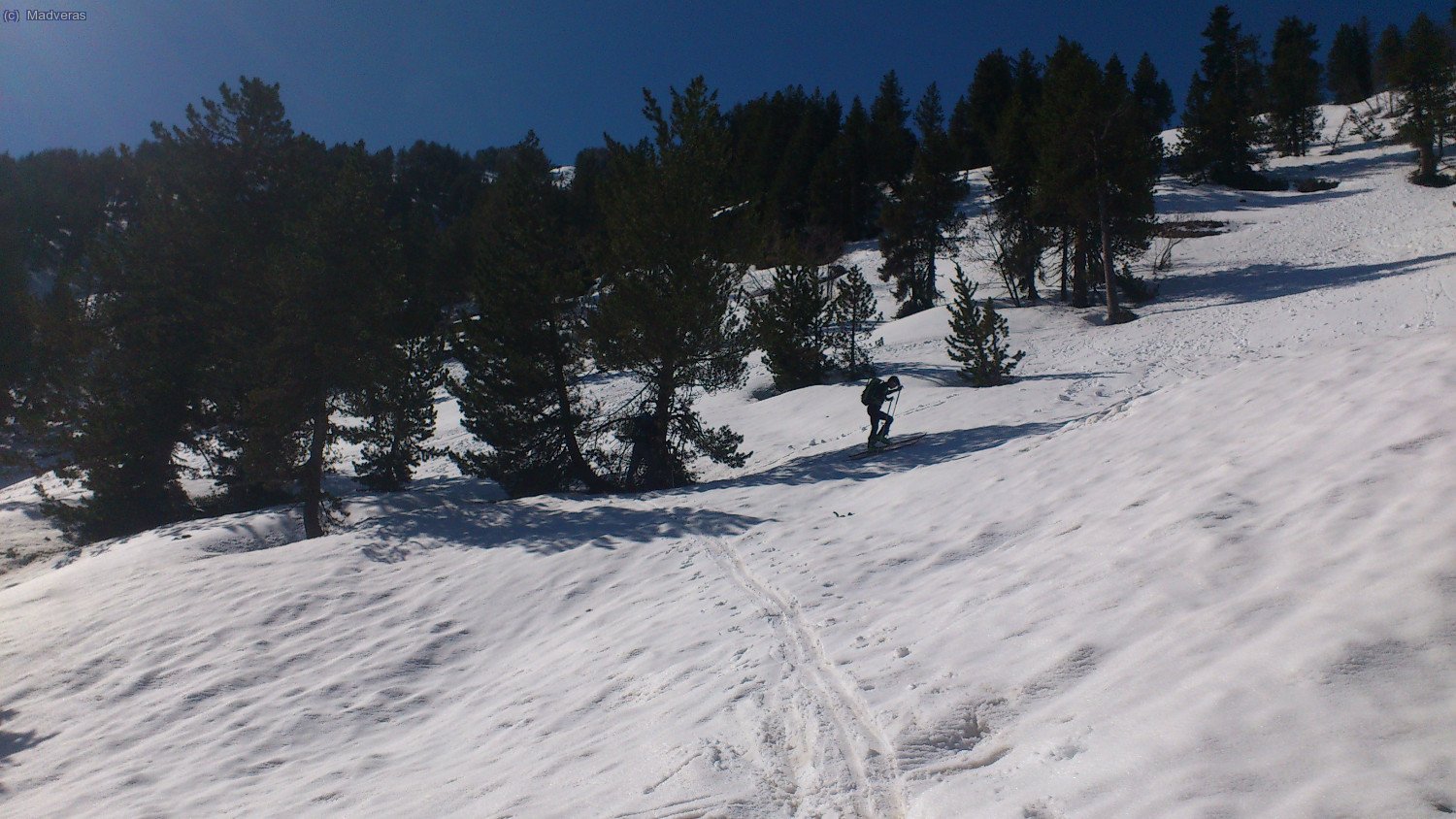 En algunos tramos la nieve esta dura dura