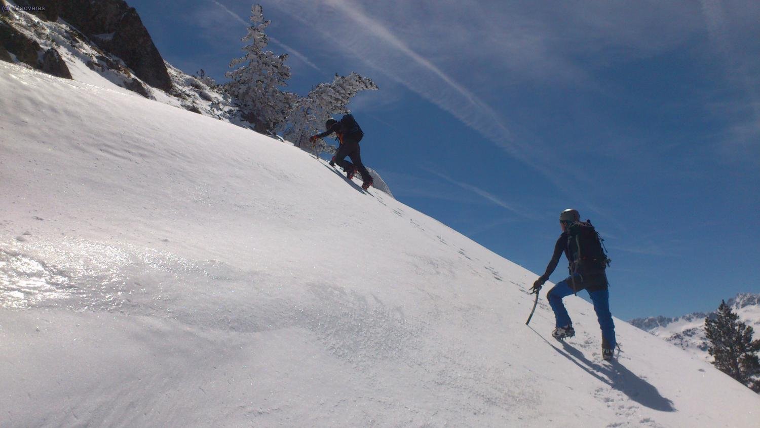 En algunos tramos la nieve esta muuuuy dura :S