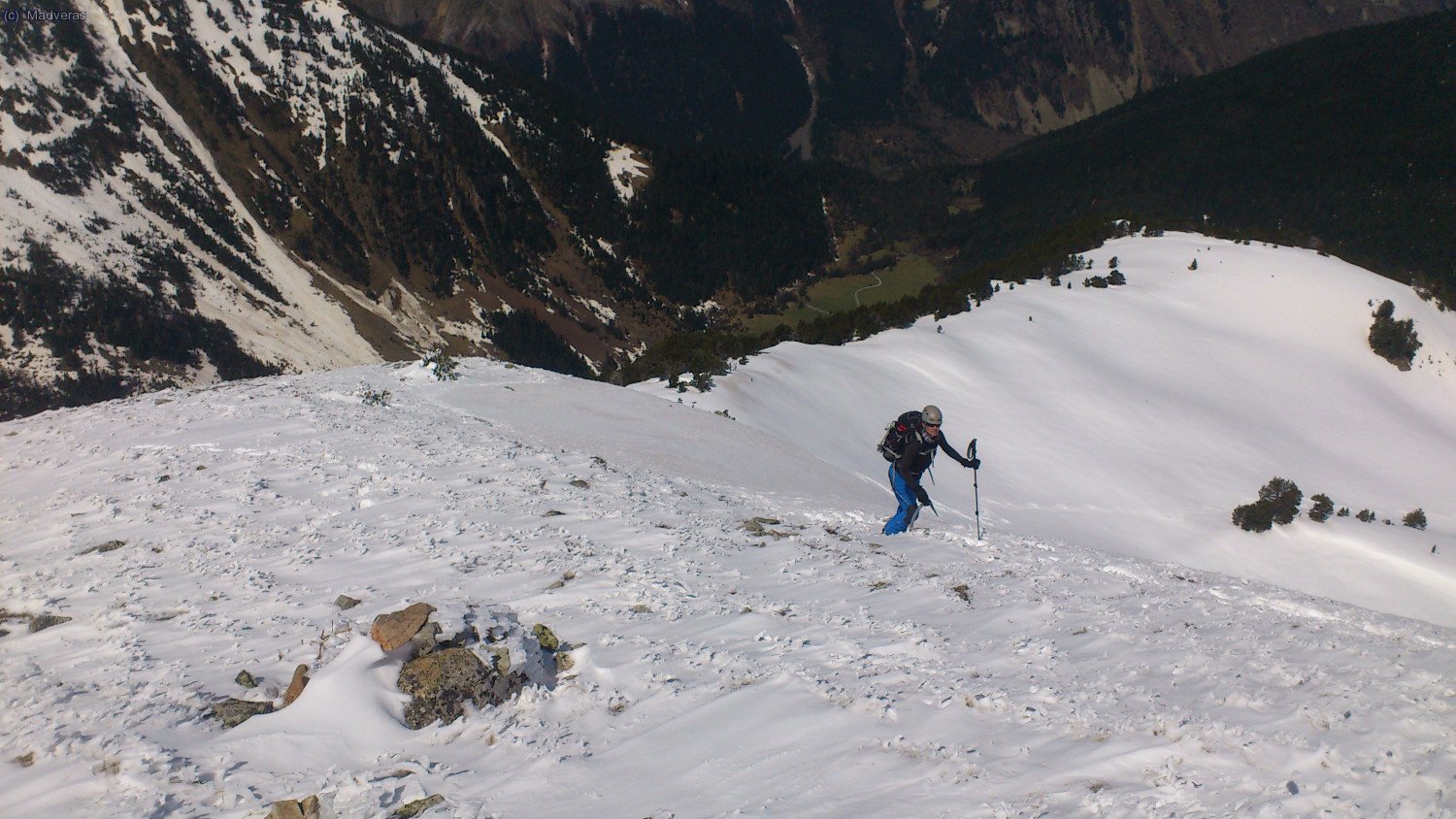 Silvieta llegando a cima