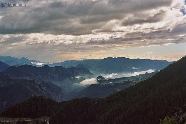 Vista desde Gresolet. Nno feia un, mal dia, pero tampoc era per tirar cohets.