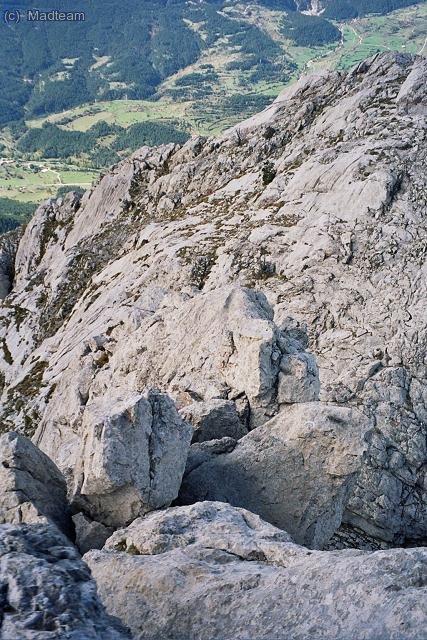 Un punt de la cresta ja apunt d´arribar al Pollegó superior