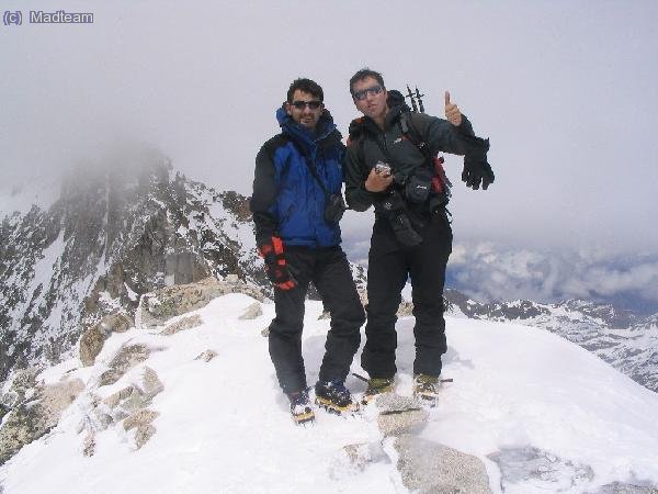 Dave y Kanon en la cima