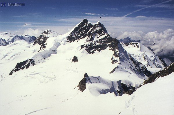 El Jungfrau una vez sales a la arista.