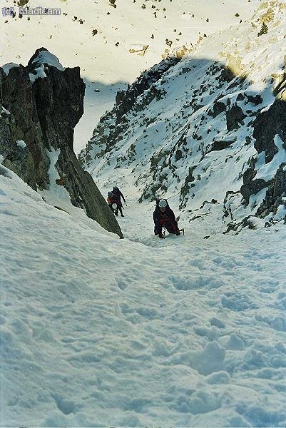 Madveras en la pendiente de salida. foto: ALBERT