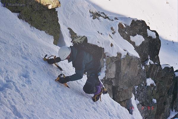 Sergi en el último tramo con más pendiente. foto: DANI