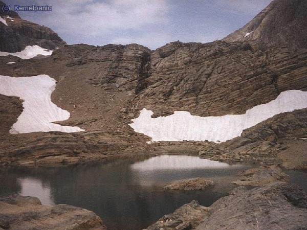 Vista del lago de Marboré, dirección norte