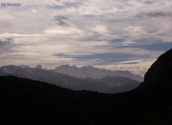 Otra vista del Picu, aunque la luz no era muy buena...
