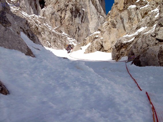 Llegando al bloque empotrado