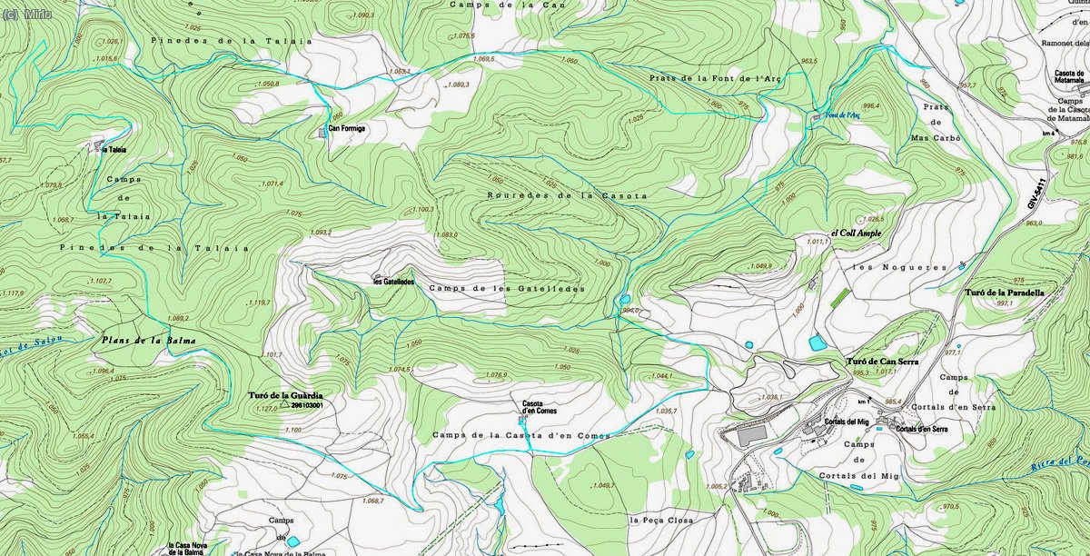 mapa i track de la ruta