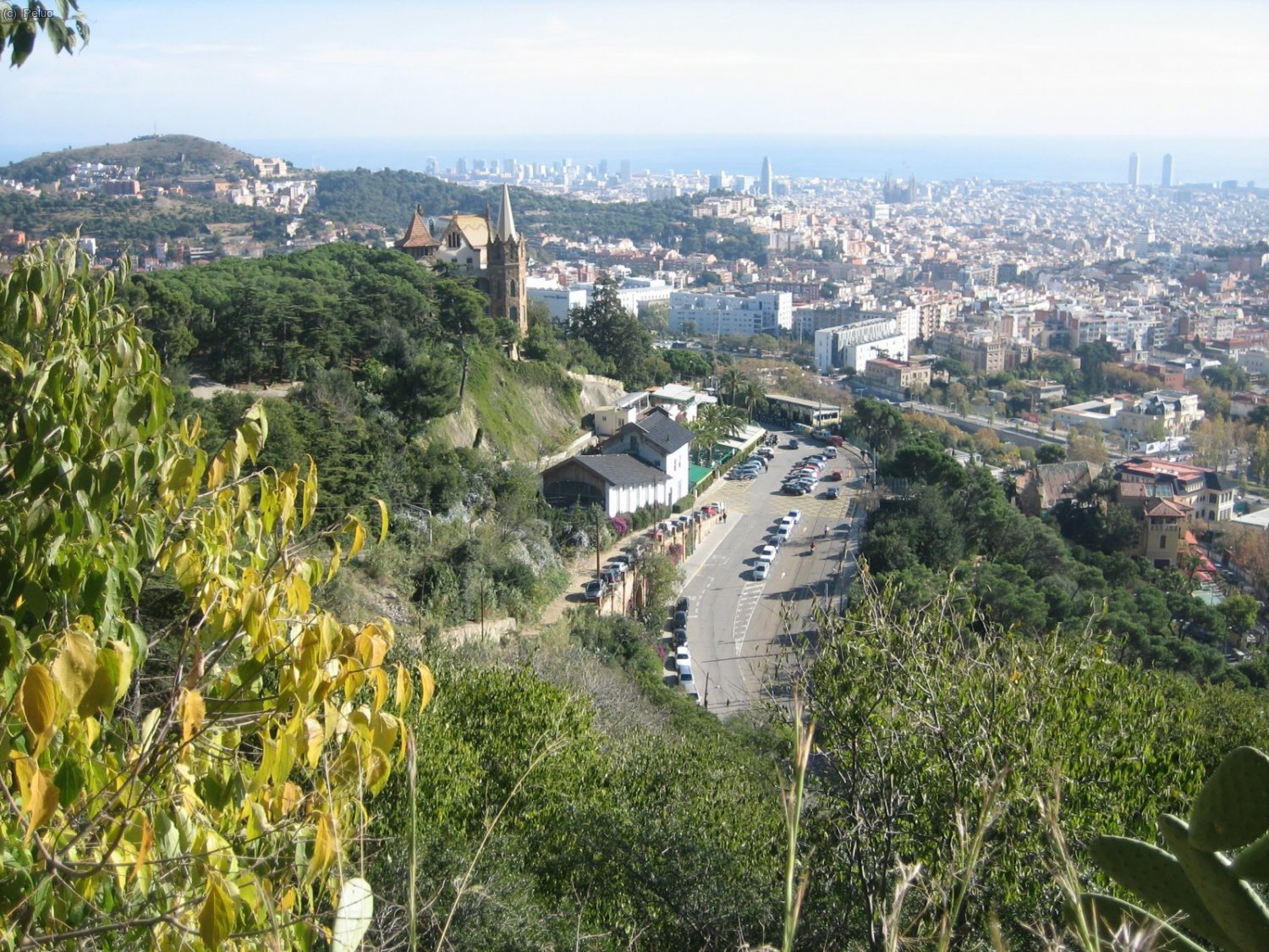 Vista del Funicular del Tibidabo.
