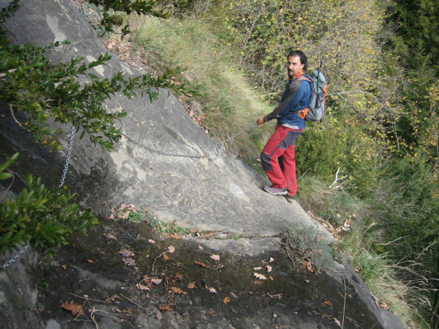 ...i en flangueig amb cadenes.