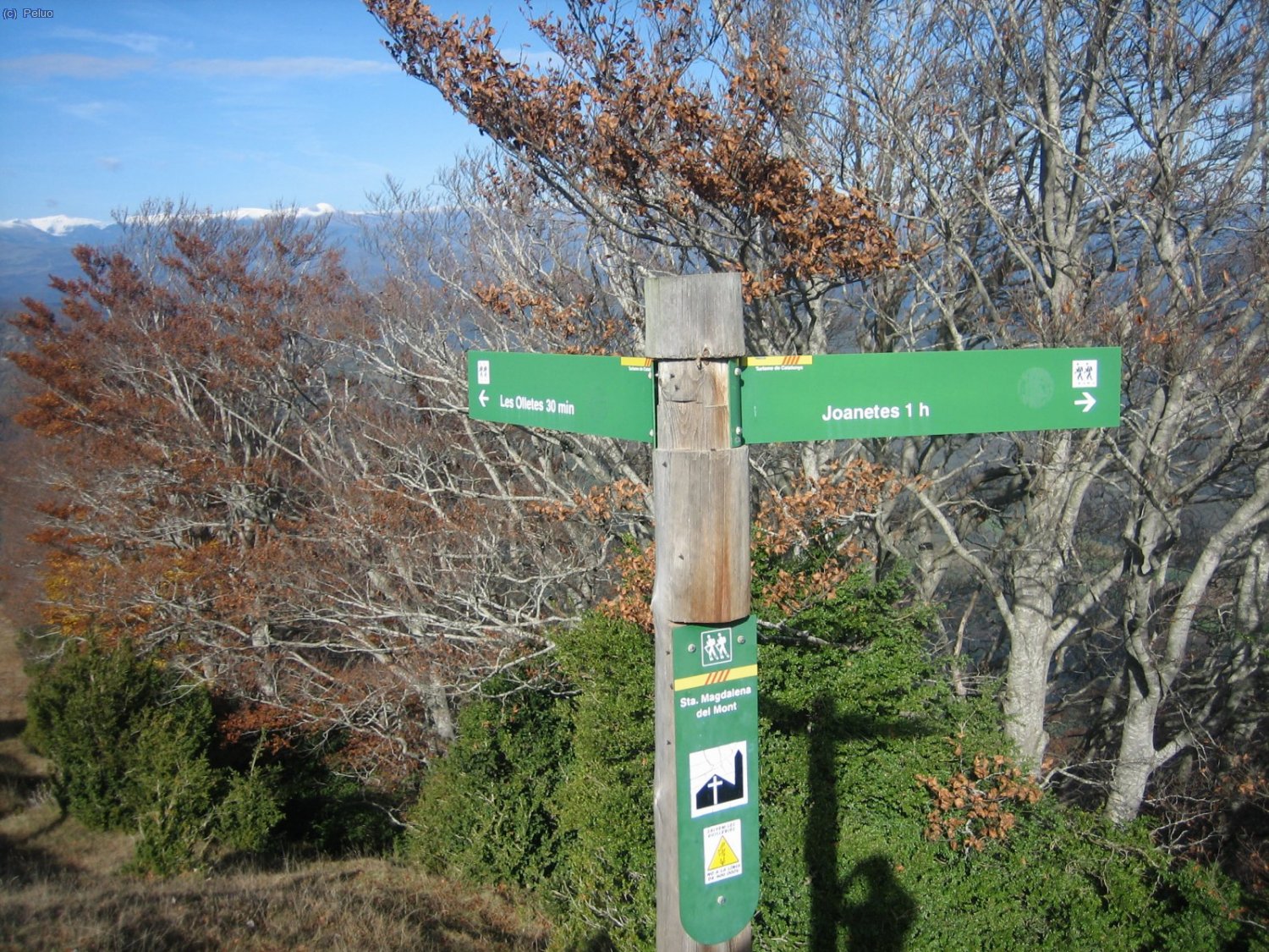 Passada la collada de Sant Corneli, el cami ens indica que pugem a trobar l